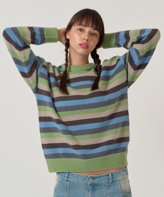 ボーダー/オーバーサイズ/ニット