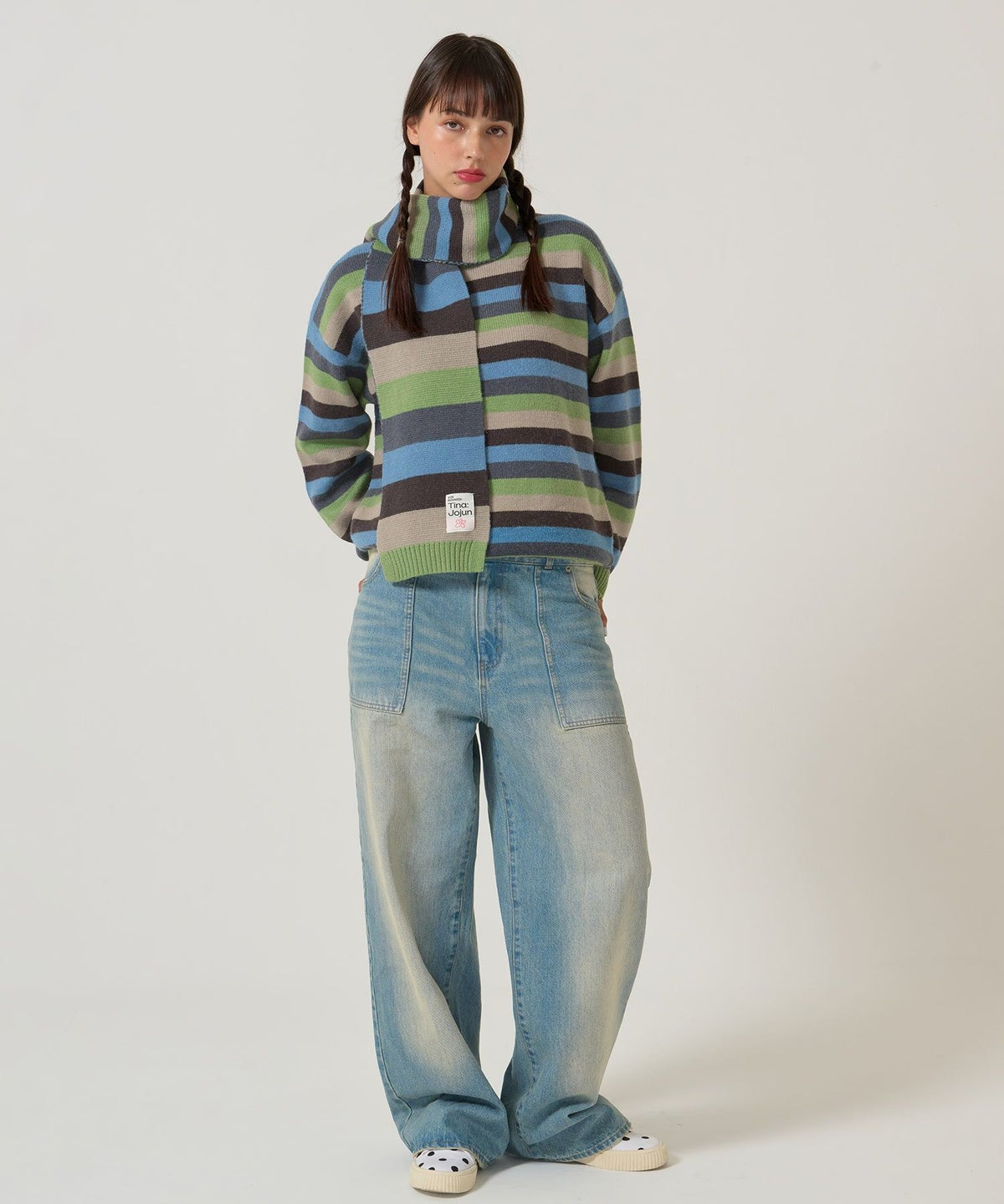 ボーダー/オーバーサイズ/ニット