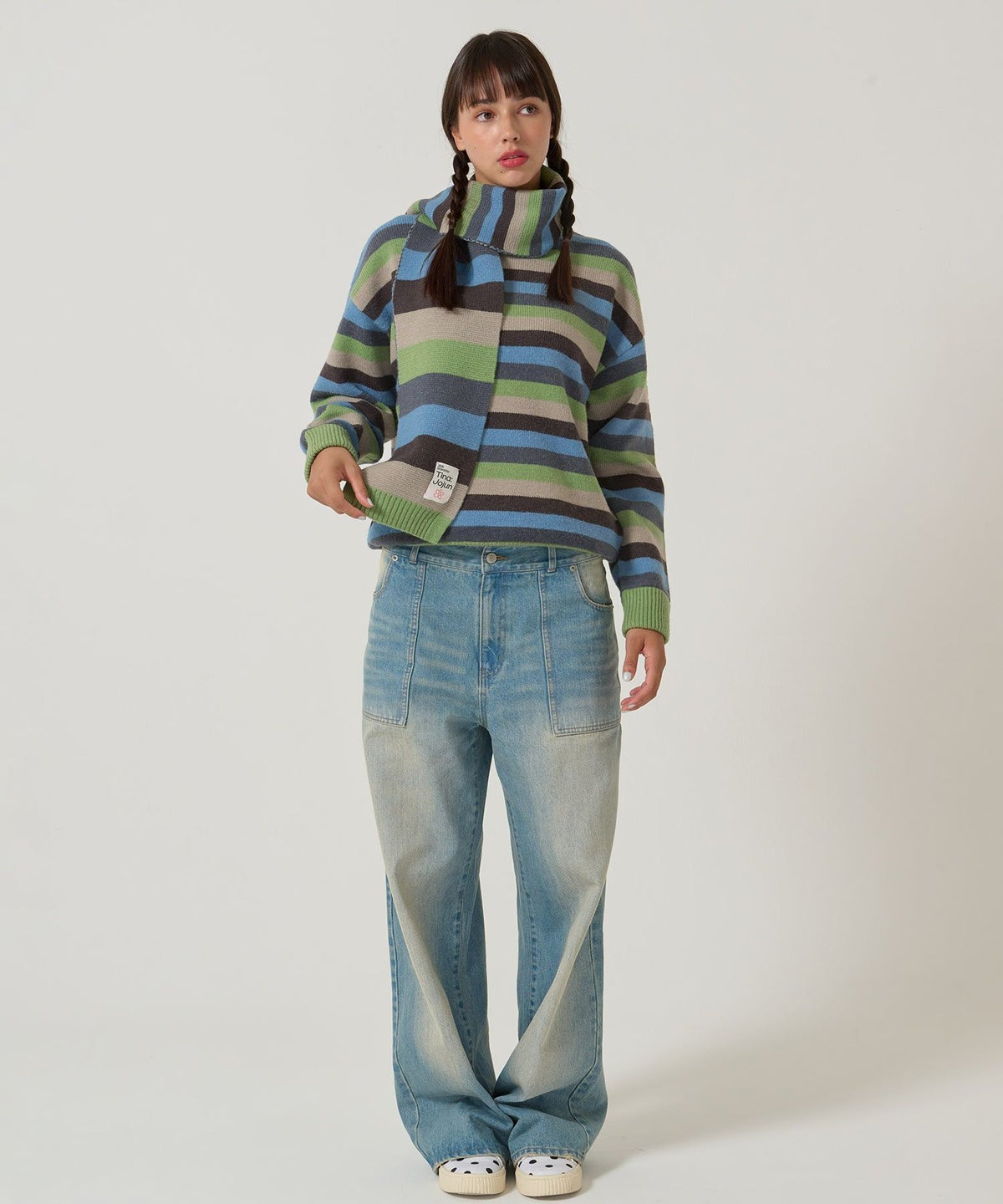 ボーダー/オーバーサイズ/ニット