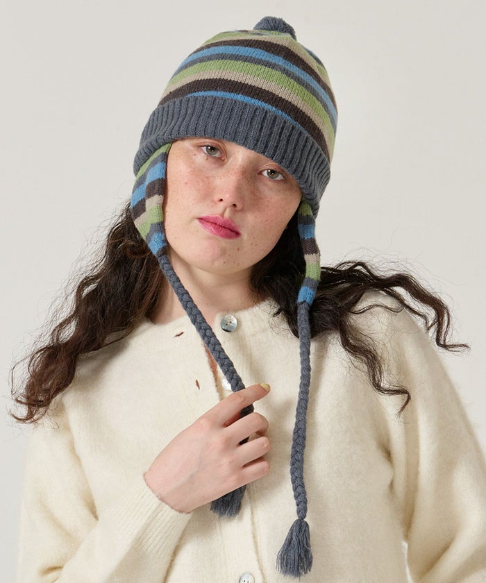 ボーダー/ニット帽/限定