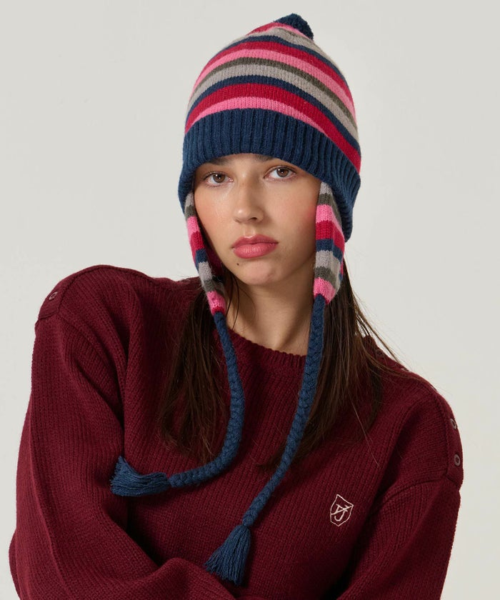 ボーダー/ニット帽/限定