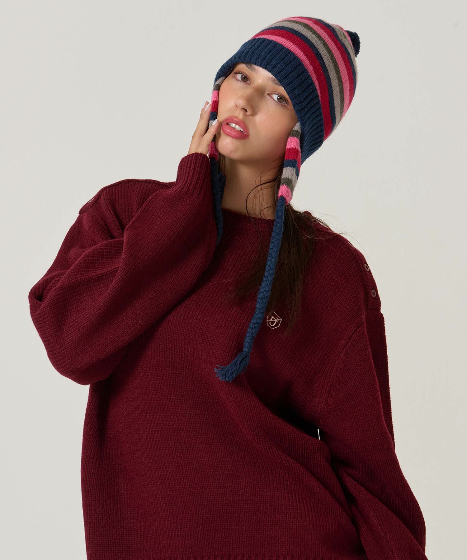 Special-Price-SALE 2025Limited Edition ボーダー ニット帽 TINA