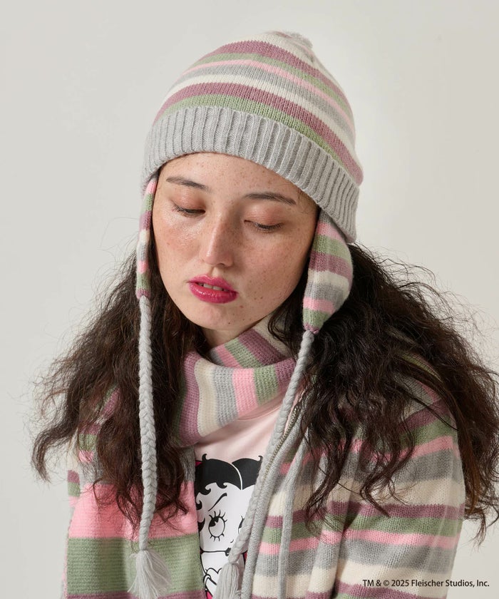 ボーダー/ニット帽/限定