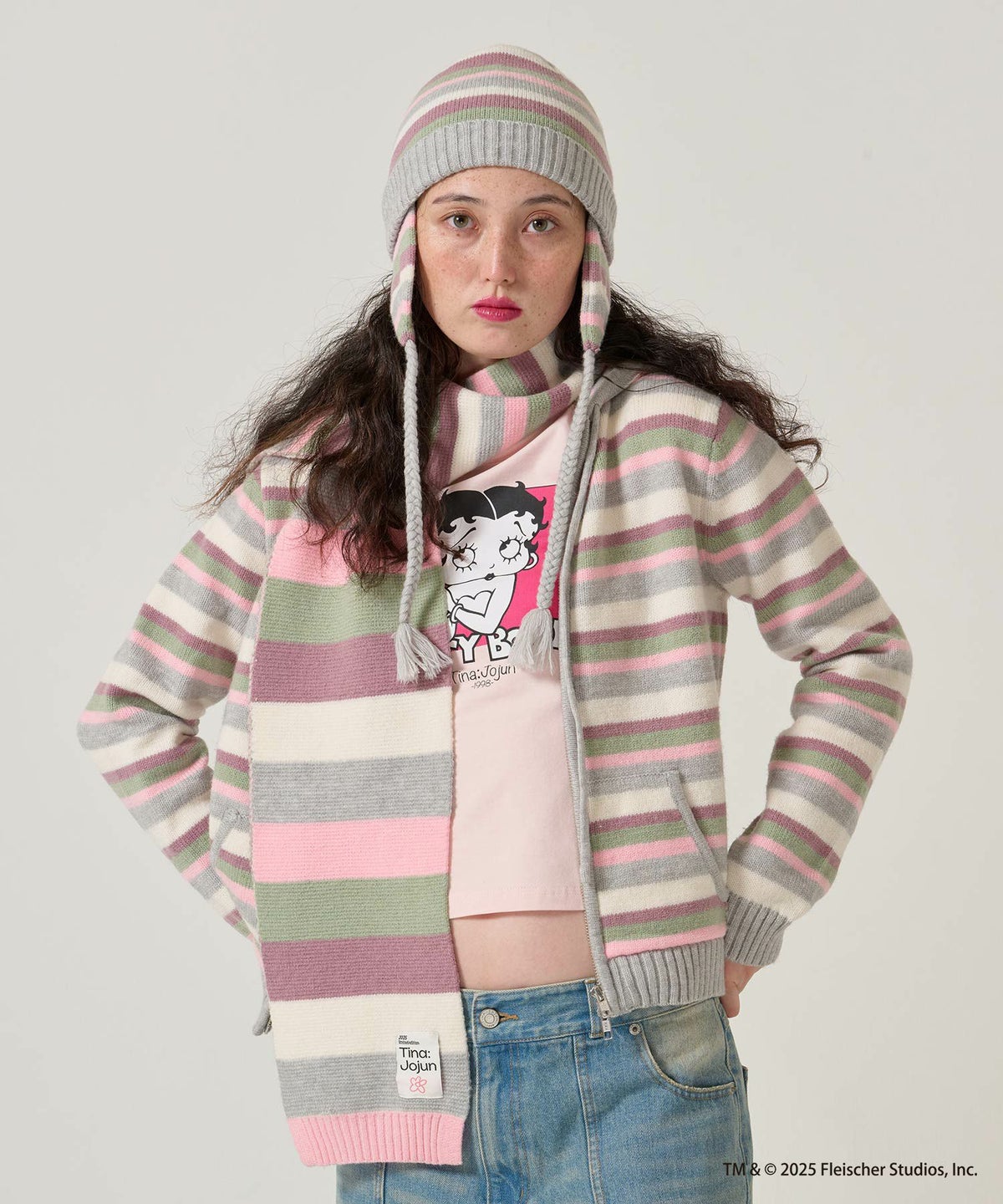 ボーダー/ニット帽/限定