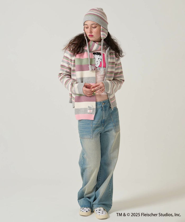 ボーダー/ニット帽/限定