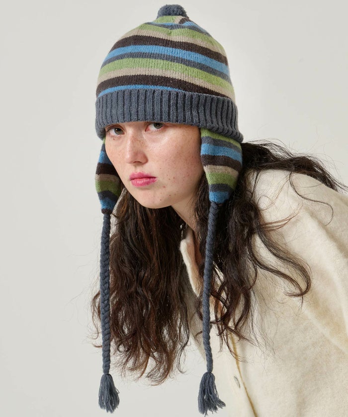 ボーダー/ニット帽/限定