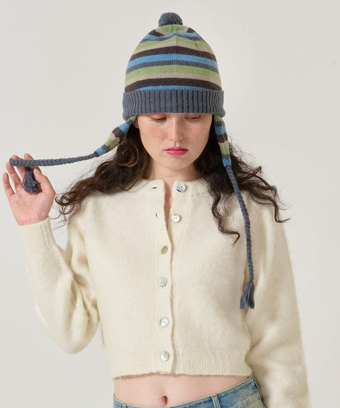 ボーダー/ニット帽/限定