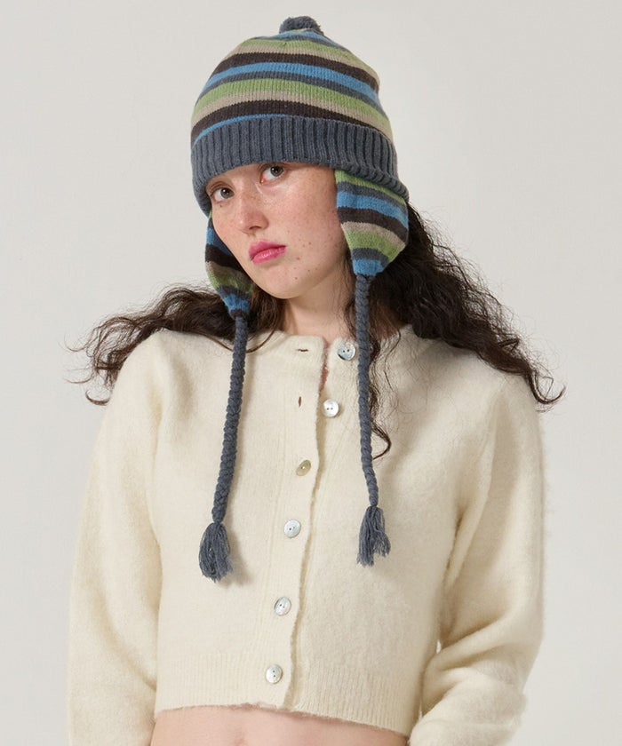 ボーダー/ニット帽/限定