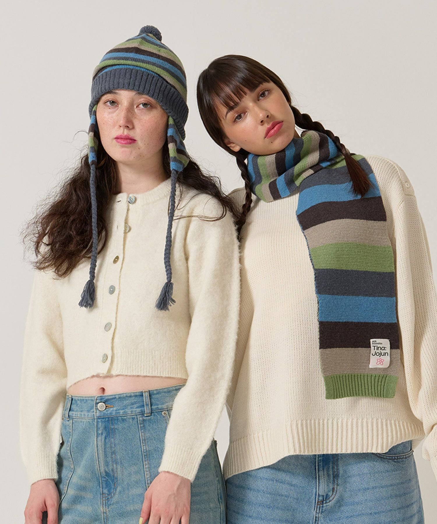 Special-Price-SALE 2025Limited Edition ボーダー ニット帽 TINA