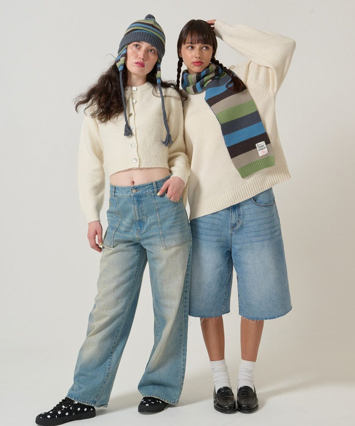 ボーダー/ニット帽/限定