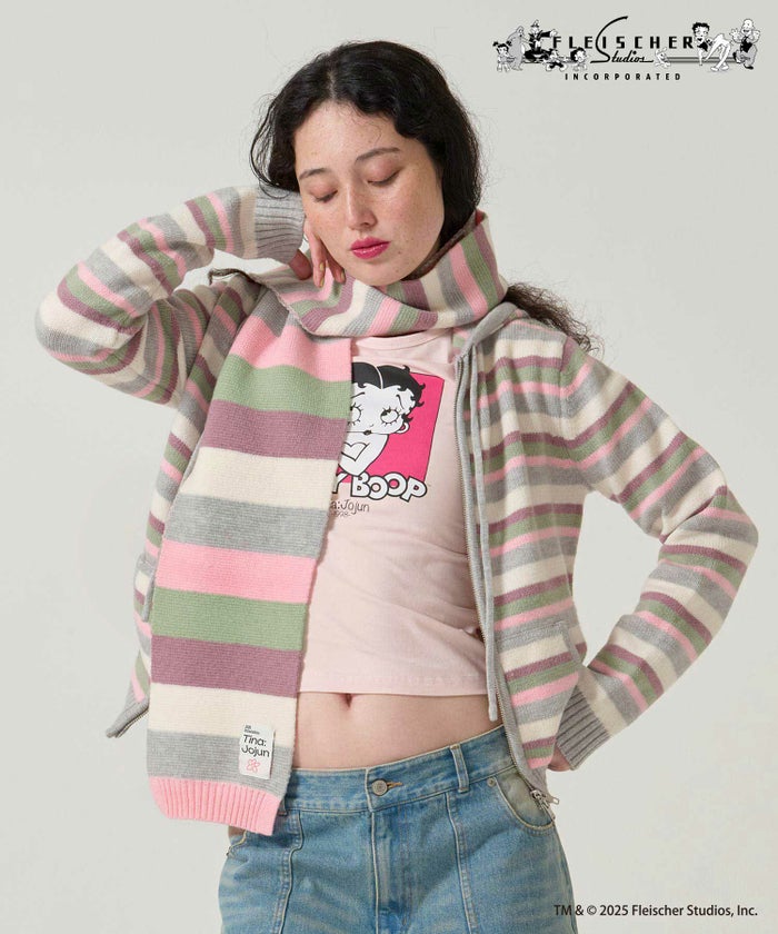  ボーダー/ マフラー/限定