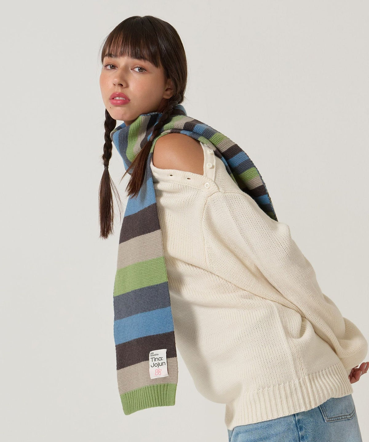  ボーダー/ マフラー/限定