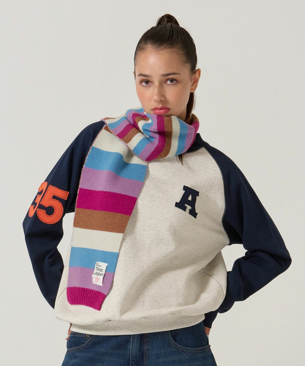  ボーダー/ マフラー/限定