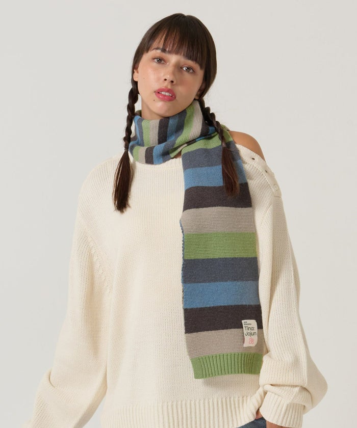  ボーダー/ マフラー/限定