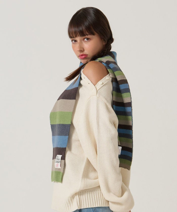  ボーダー/ マフラー/限定