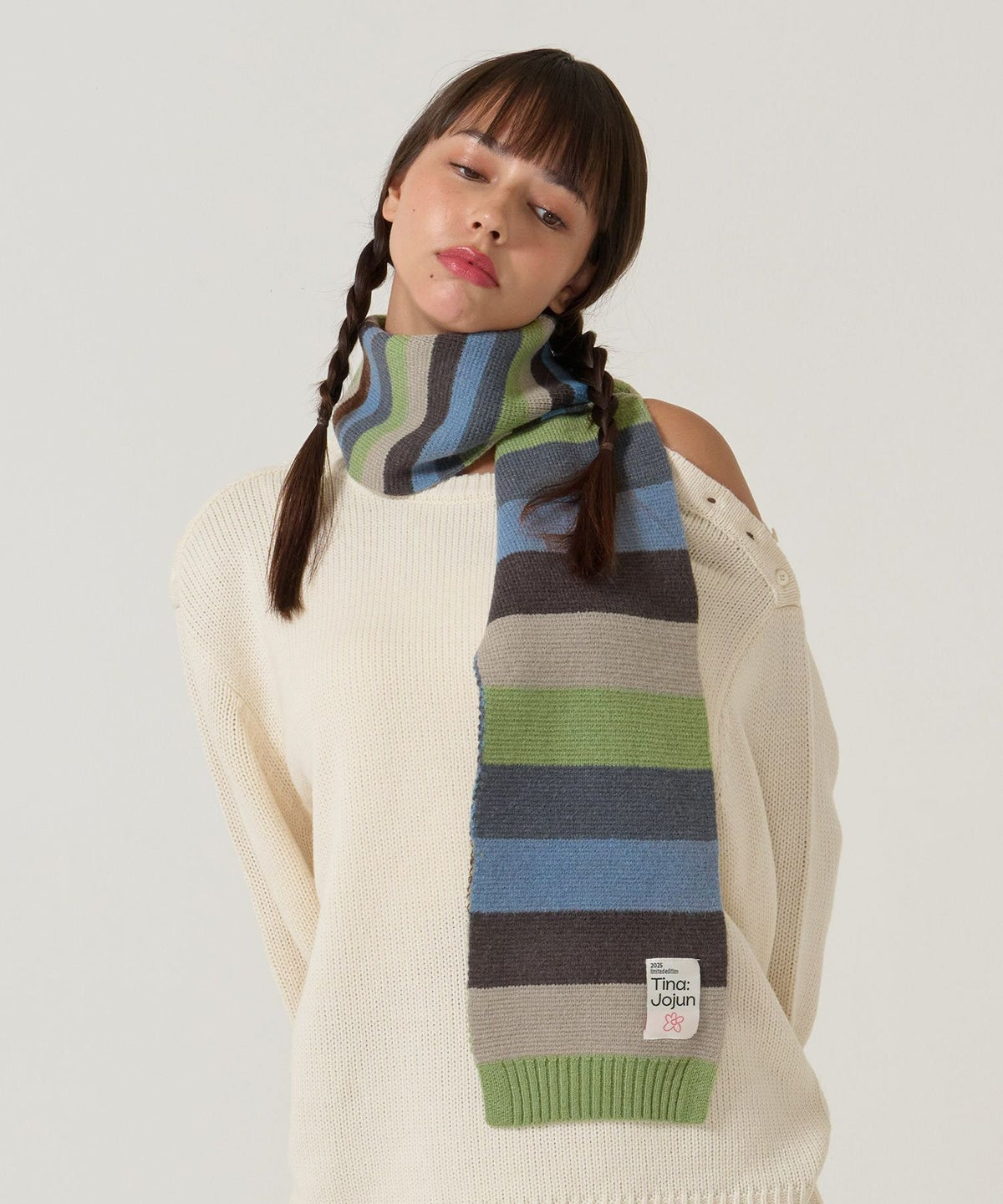  ボーダー/ マフラー/限定