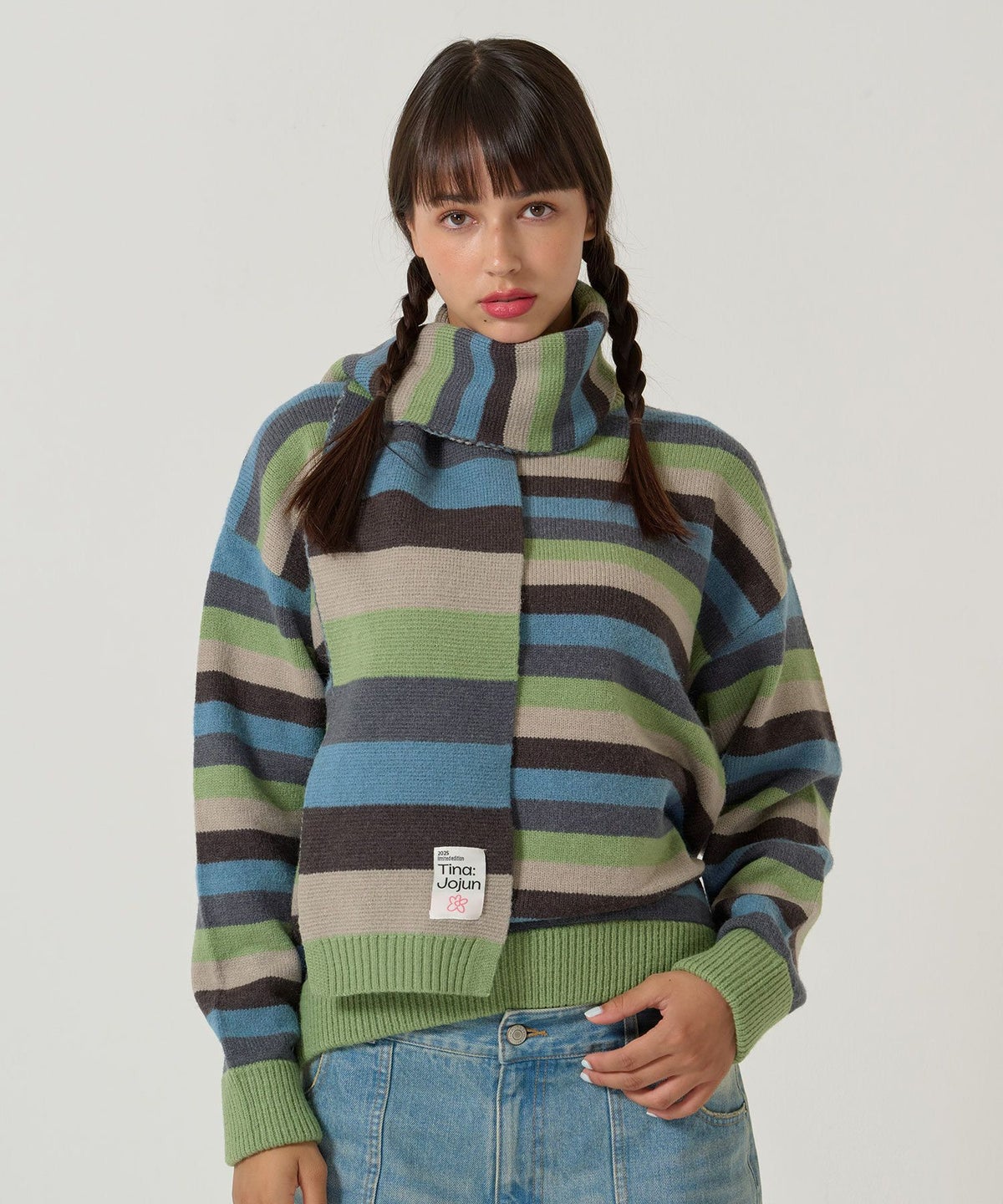  ボーダー/ マフラー/限定