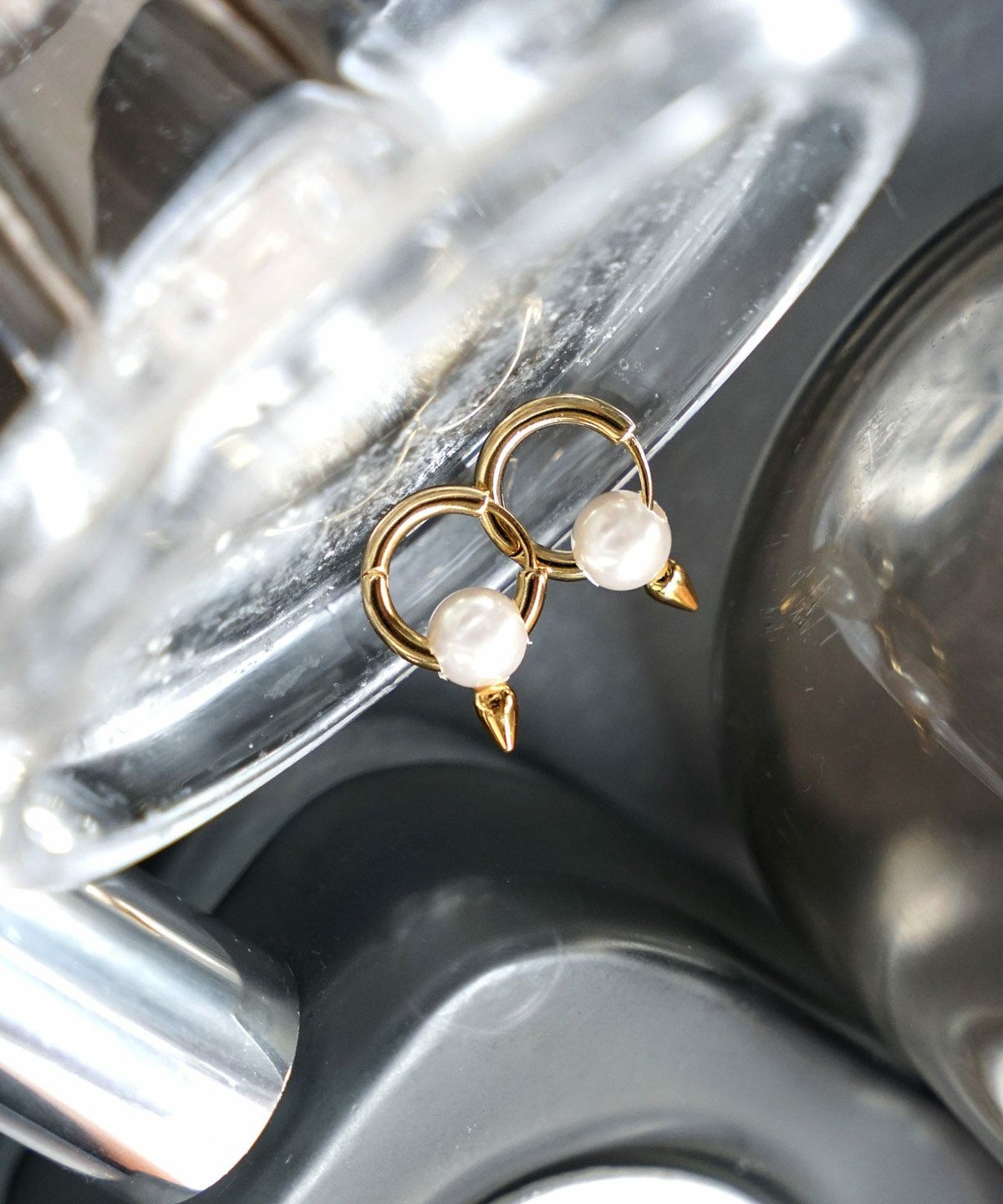 スタッズ ドロップ ピアス Studs Drop Pierce