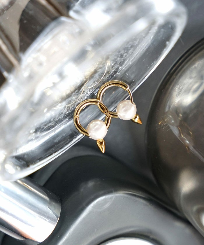 スタッズ ドロップ ピアス Studs Drop Pierce