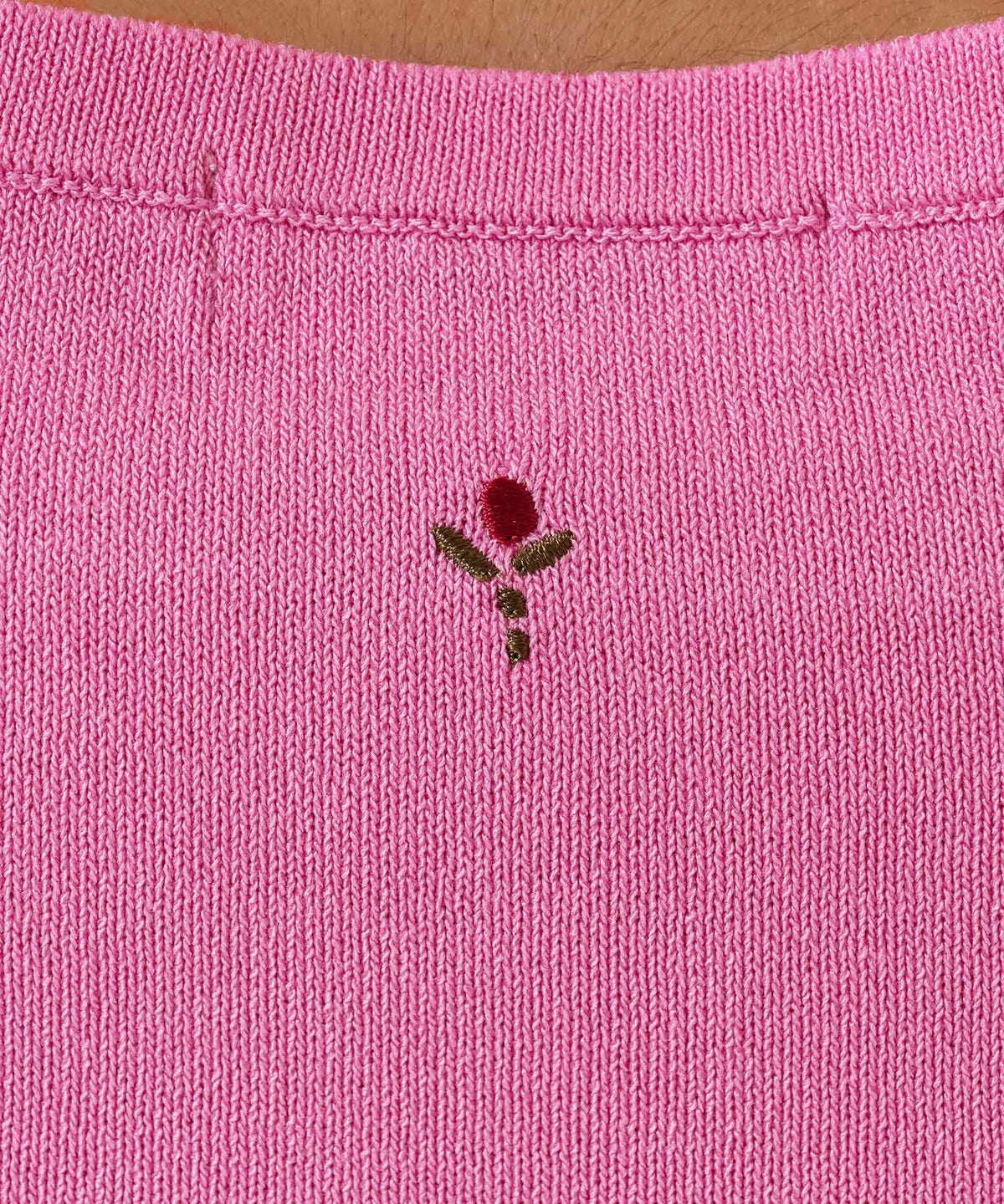 タンクトップ/リボン/トップス/バックオープン/ノースリーブ/ピンク