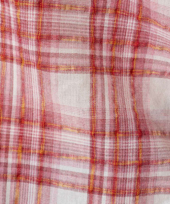 トップス/チュニック/キャミソール/チェック/レッ