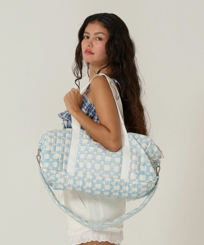 バッグ/トラベル/キルティング/ブルー