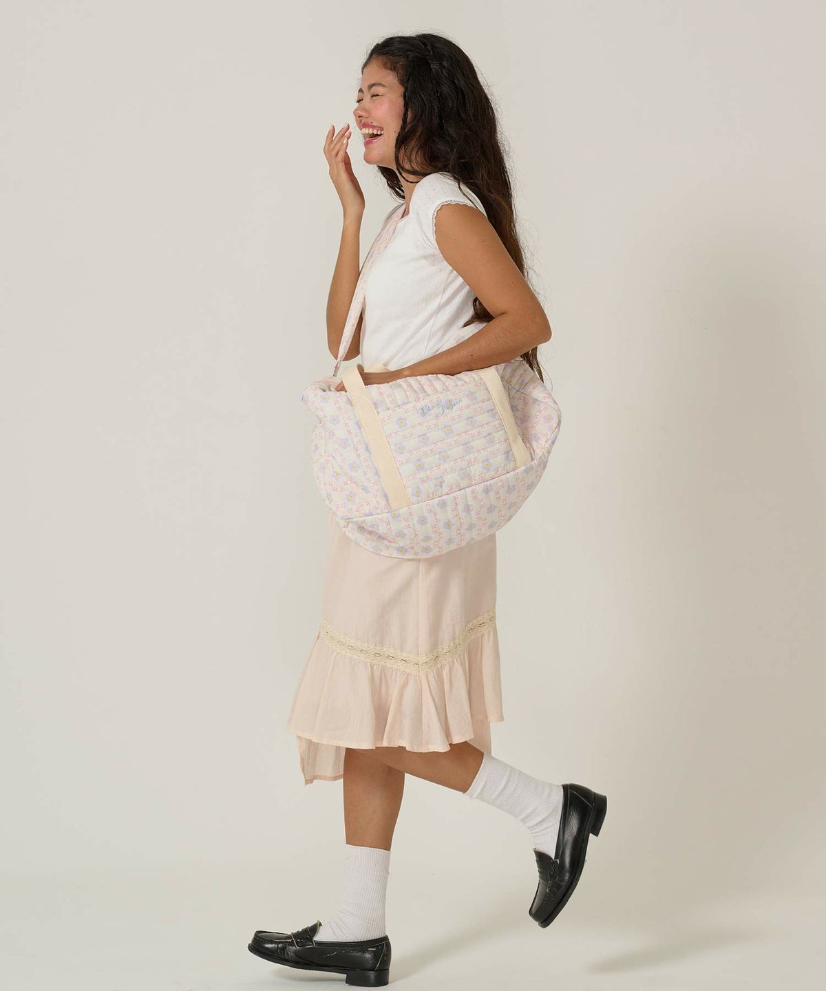 バッグ/トラベル/キルティング/ピンク