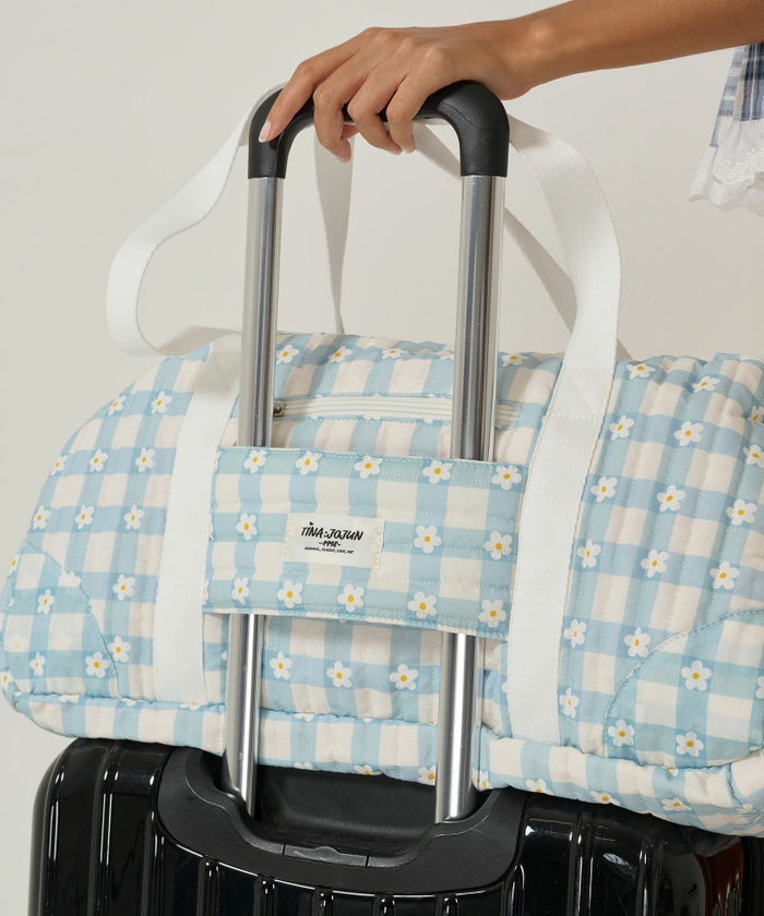 バッグ/トラベル/キルティング/ブルー