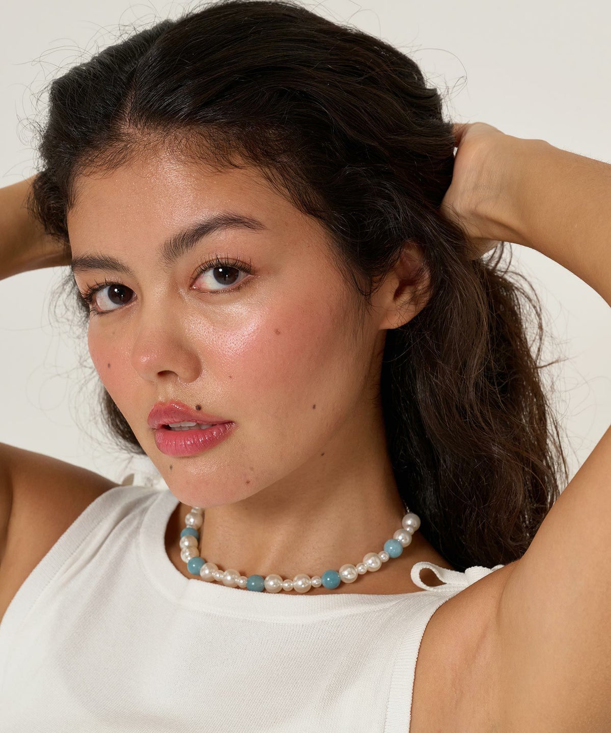 ビーズ/アクセサリー/パール/ネックレス