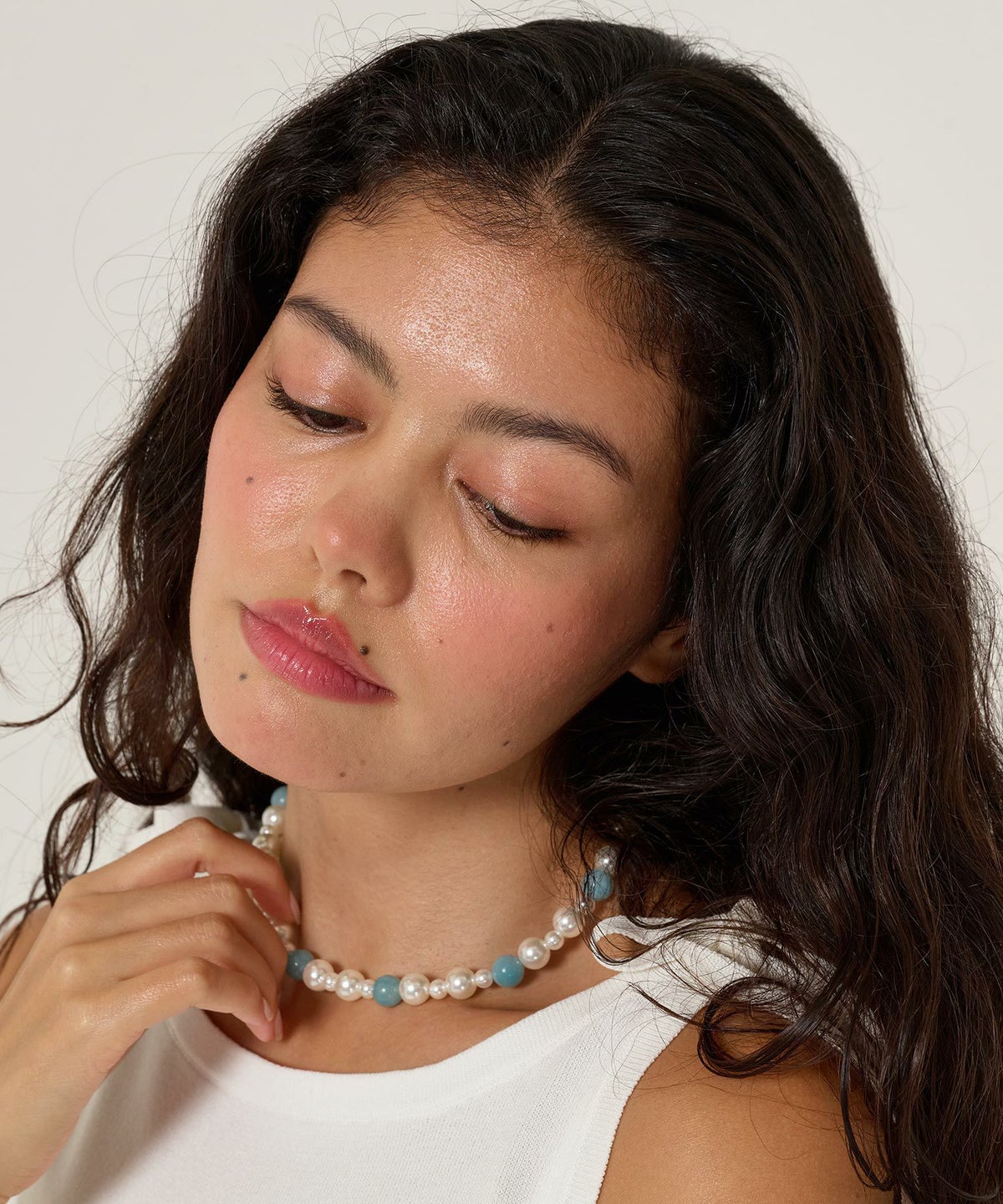 ビーズ/アクセサリー/パール/ネックレス