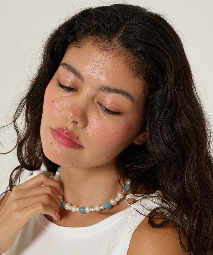 ビーズ/アクセサリー/パール/ネックレス