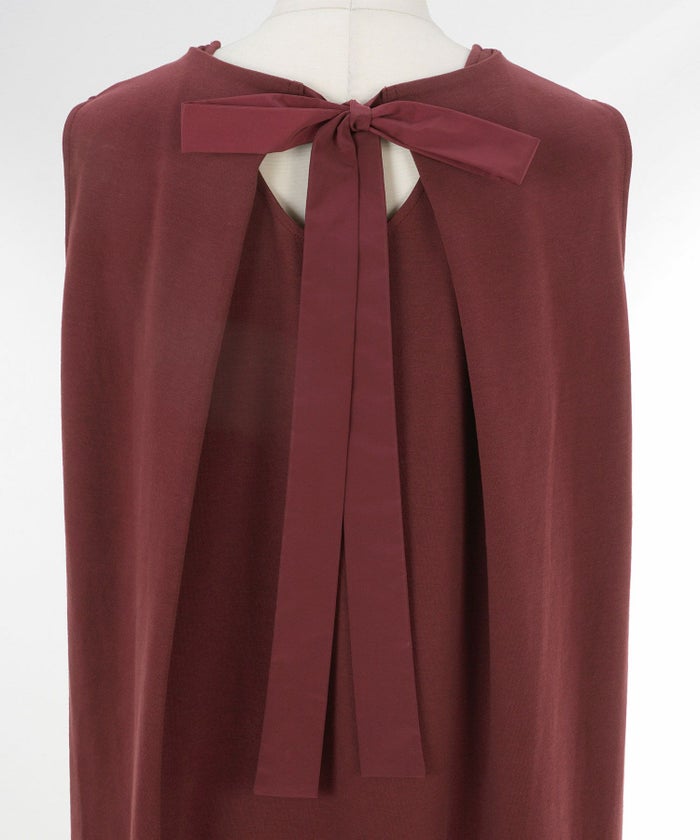 手洗い可かわいい上品きれいめ大人カジュアルシンプルノースリーブ体型カバーフェニミンジョイントスペース