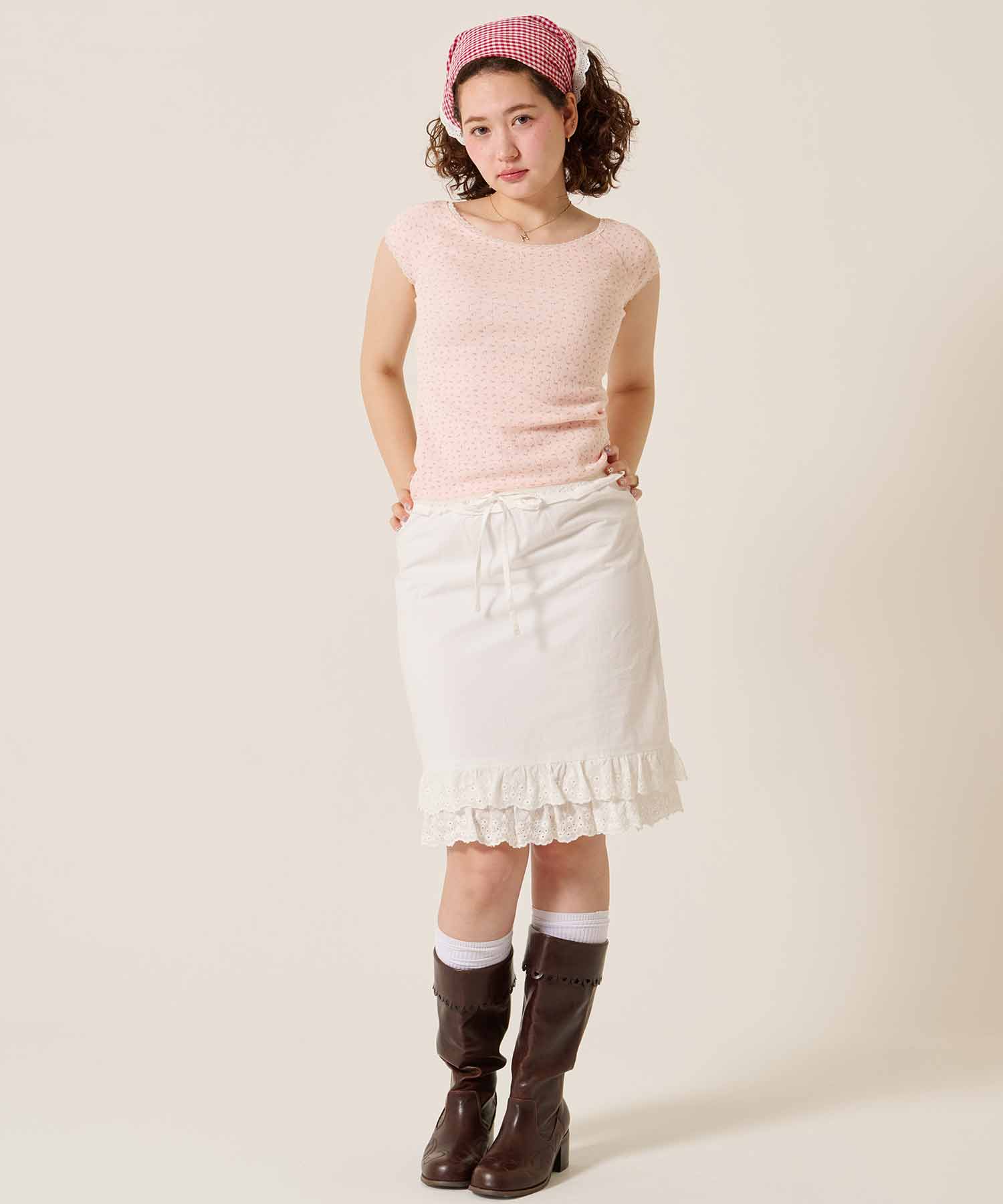 i♡さん専用 アイレット コンパクト Tシャツ TINA：JOJUN 全5色｜tnj531-1116【4
