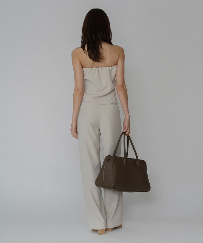 タック ドレープ サテン ベアトップス KINO THE KEI