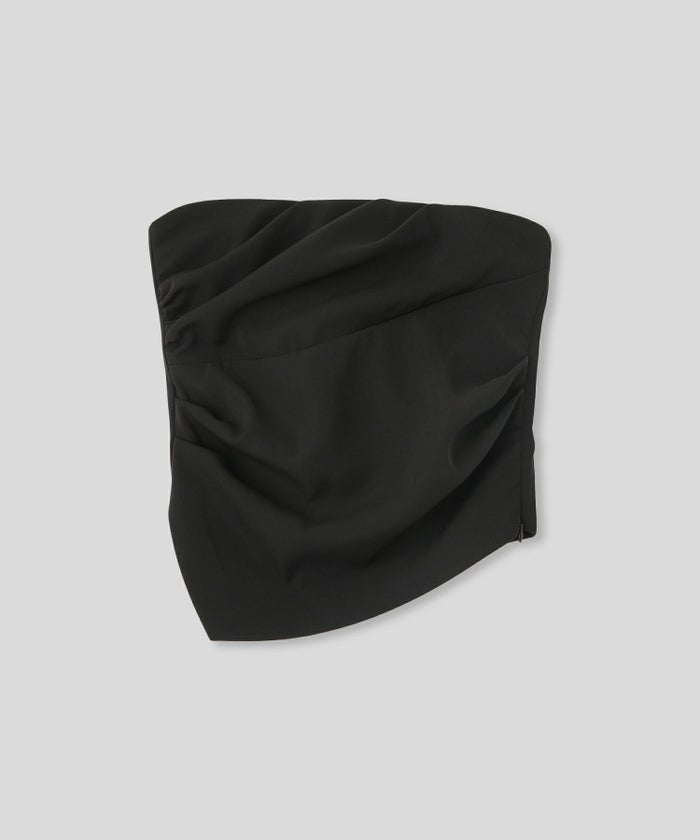 タック ドレープ サテン ベアトップス KINO THE KEI