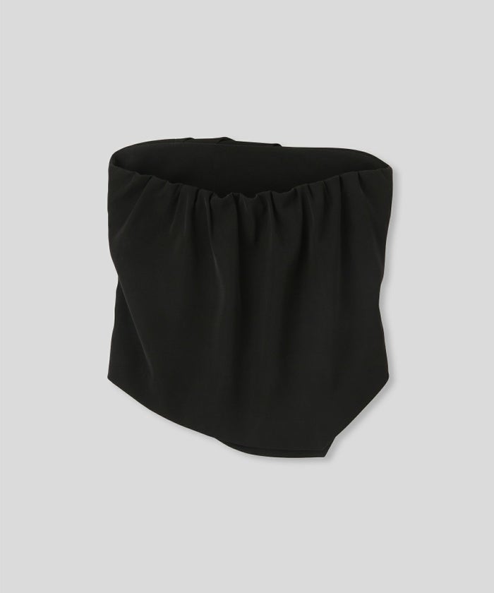 タック ドレープ サテン ベアトップス KINO THE KEI