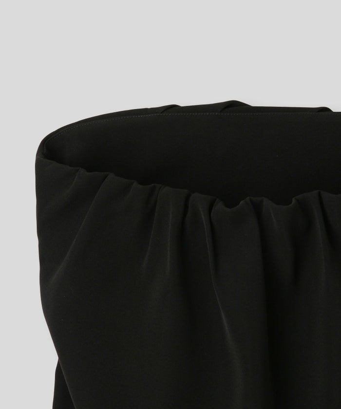 タック ドレープ サテン ベアトップス KINO THE KEI