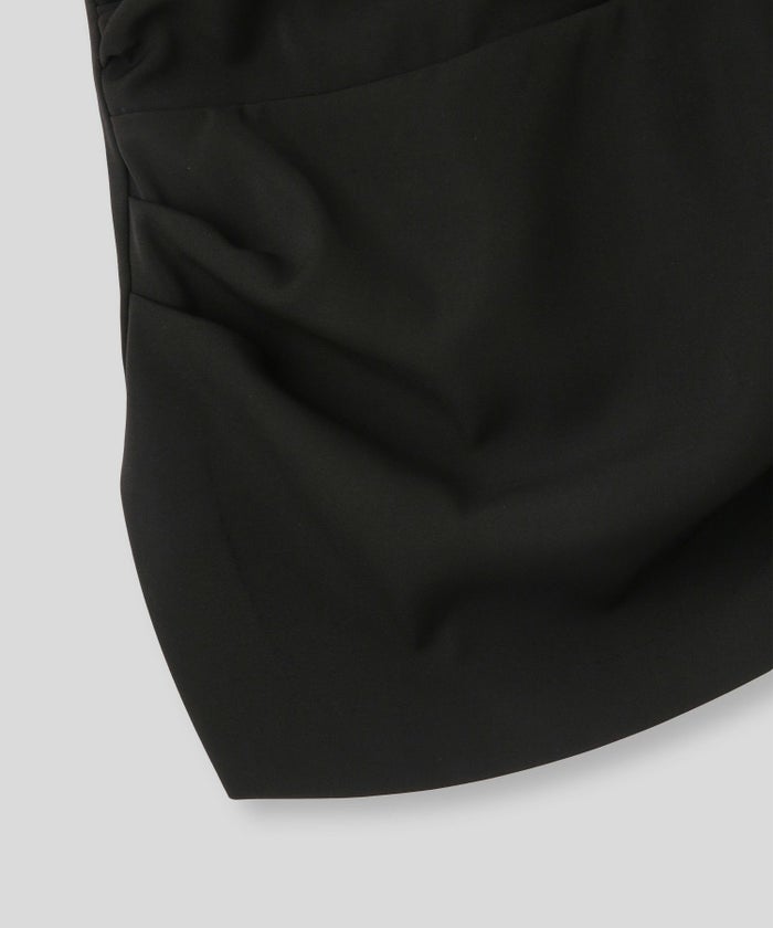 タック ドレープ サテン ベアトップス KINO THE KEI