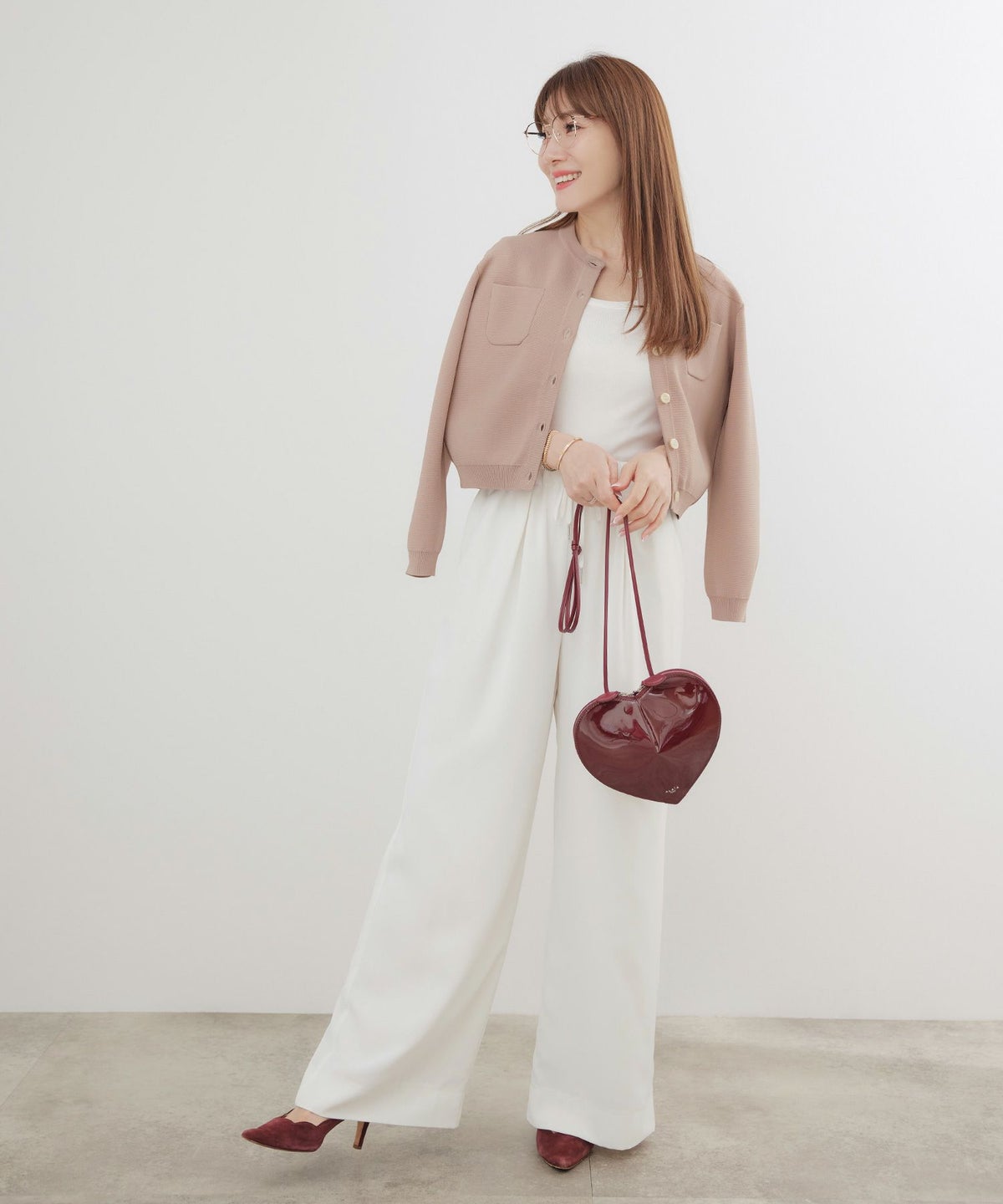 手洗い可セットアップ対応可かわいい上品きれいめ大人カジュアルシンプルオフィスショートジョイントスペース