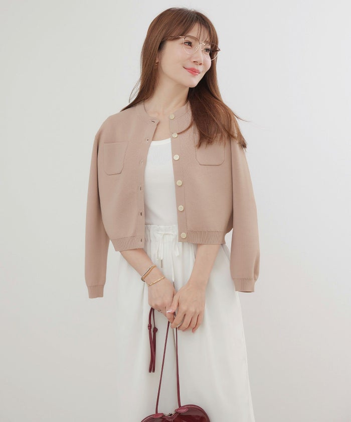 手洗い可セットアップ対応可かわいい上品きれいめ大人カジュアルシンプルオフィスショートジョイントスペース