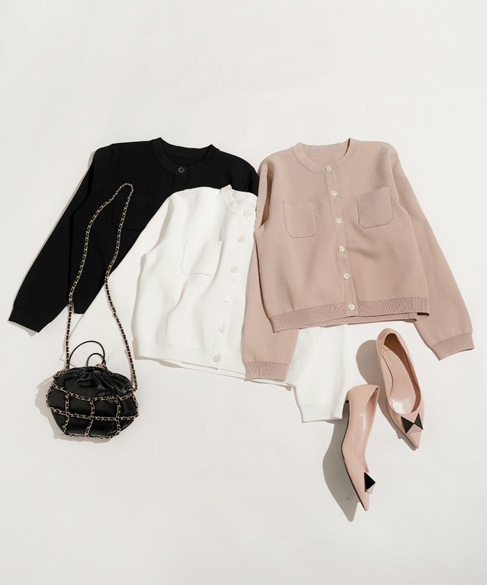 手洗い可セットアップ対応可かわいい上品きれいめ大人カジュアルシンプルオフィスショートジョイントスペース