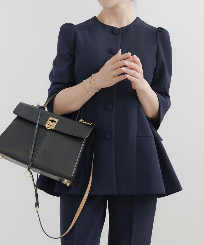 手洗い可セットアップ対応可かわいい上品きれいめ大人カジュアルオフィスフォーマルシンプル体型カバージョイントスペース