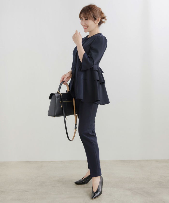 手洗い可セットアップ対応可かわいい上品きれいめ大人カジュアルオフィスフォーマルシンプル体型カバージョイントスペース