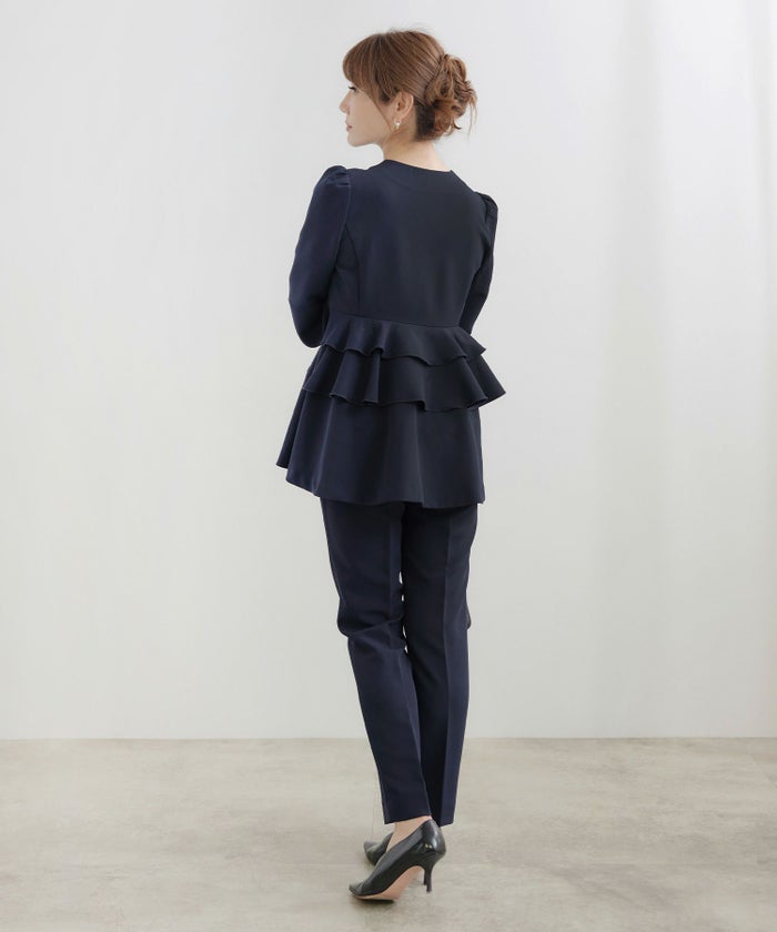 手洗い可セットアップ対応可かわいい上品きれいめ大人カジュアルオフィスフォーマルシンプル体型カバージョイントスペース