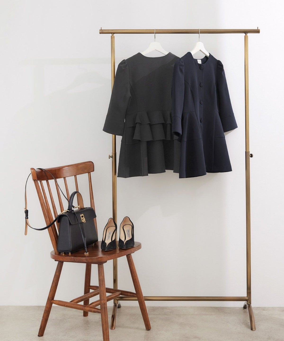 手洗い可セットアップ対応可かわいい上品きれいめ大人カジュアルオフィスフォーマルシンプル体型カバージョイントスペース