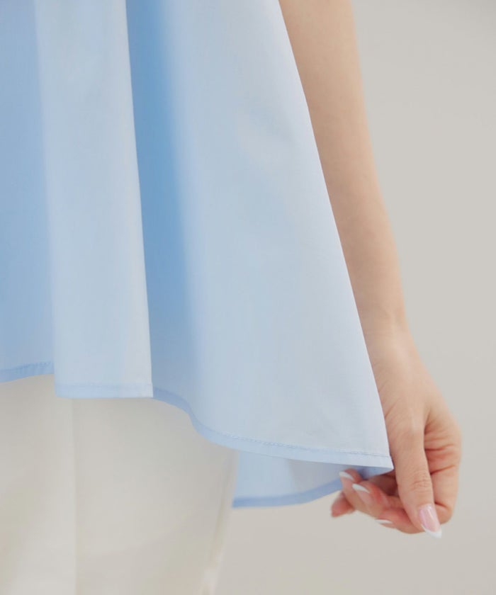 手洗い可かわいい上品きれいめ大人カジュアルシンプルエレガントノースリーブ体型カバージョイントスペース