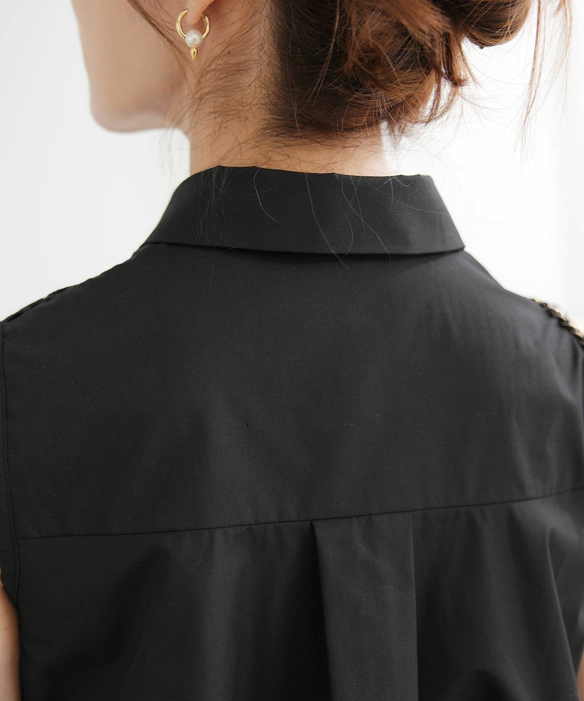 手洗い可かわいい上品きれいめ大人カジュアルシンプルエレガントノースリーブ体型カバージョイントスペース