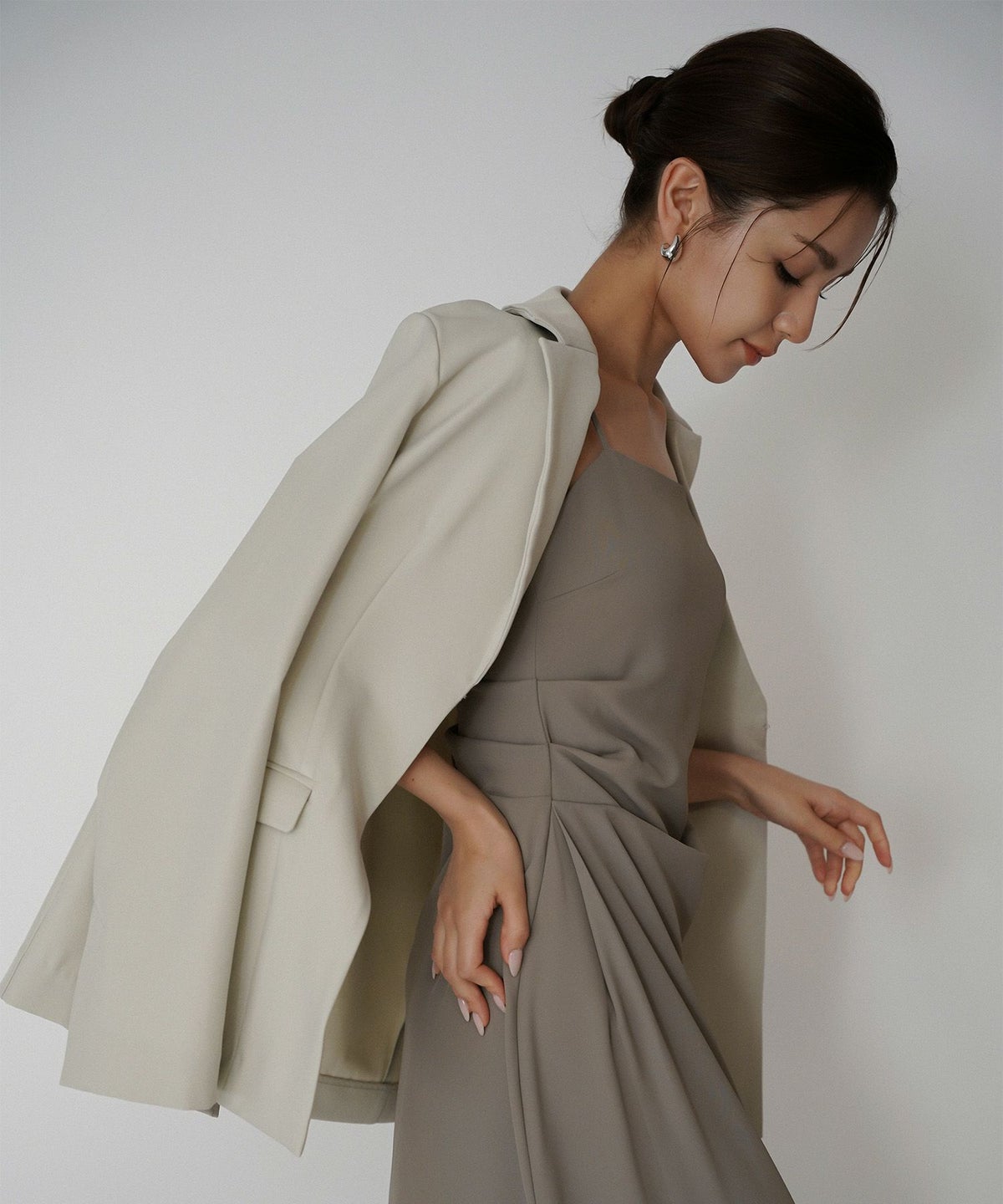 デザイン タック スリット キャミワンピース KINO THE KEI