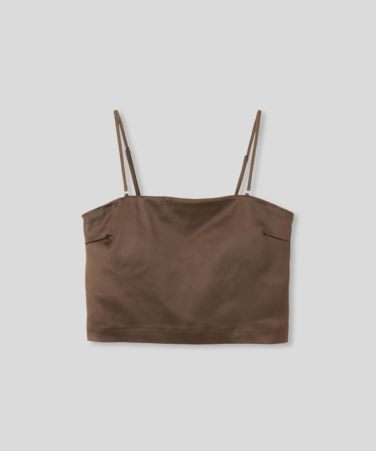 サテン クロップド カップ付き トップス KINO THE KEI