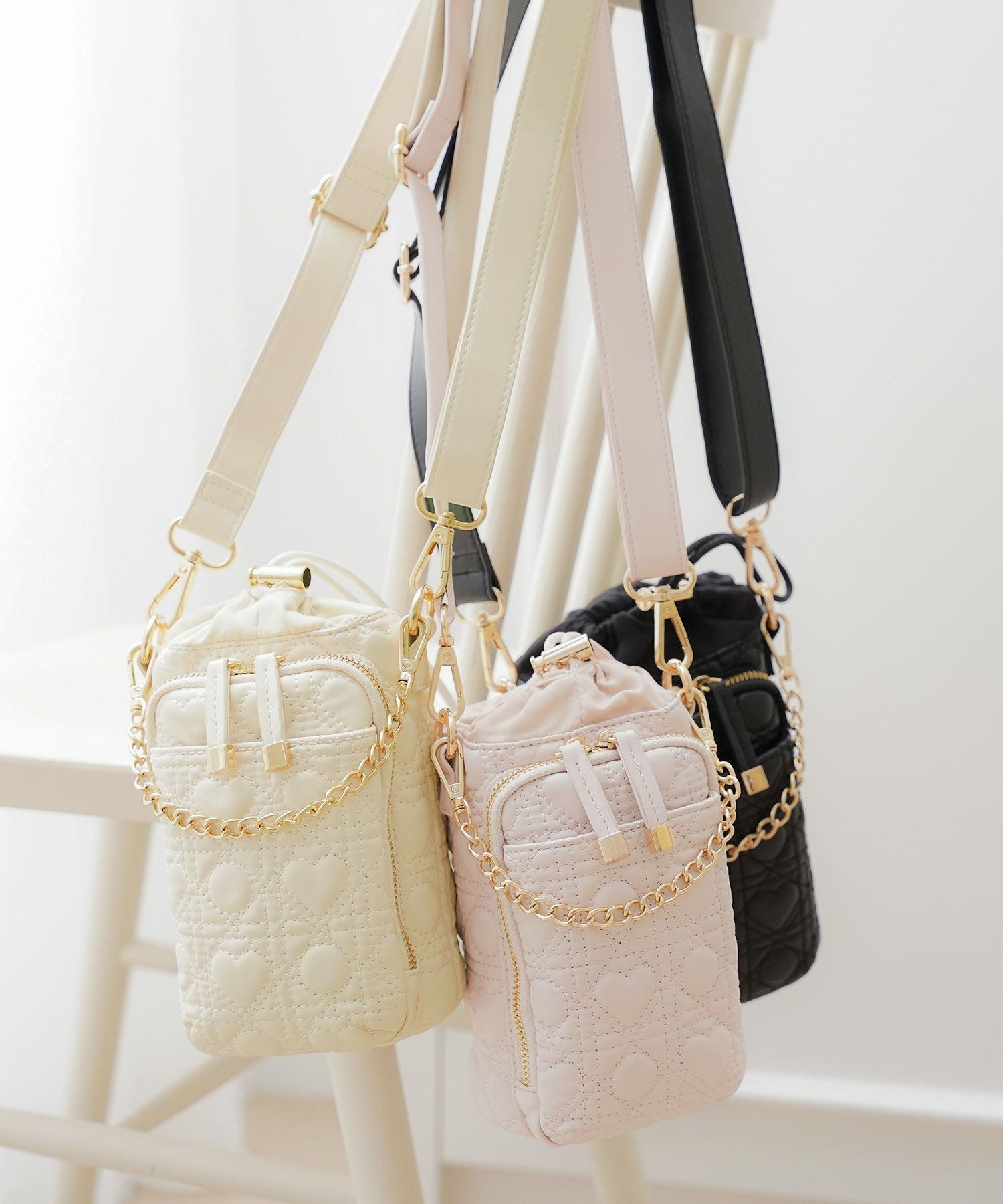 オリジナル ハートキルティング 保冷 ボトル ケース le reve vaniller